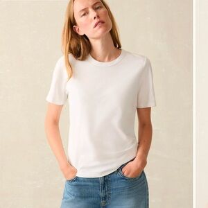Faherty Sunwashed crew tee organic cotton